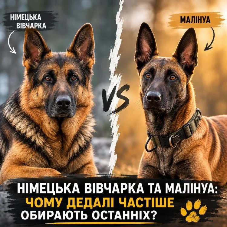 Німецька вівчарка та малінуа: чому дедалі частіше обирають останніх