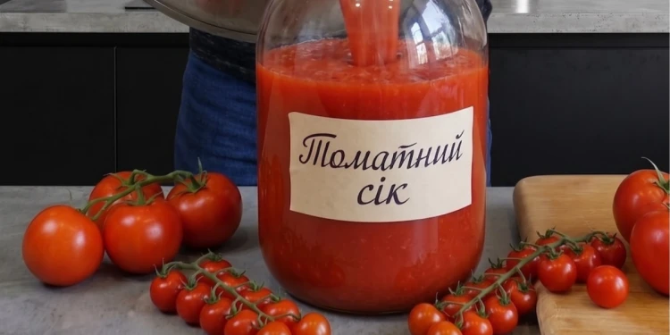 Домашній томатний сік без зайвих добавок: простий рецепт, яким користуюся щороку